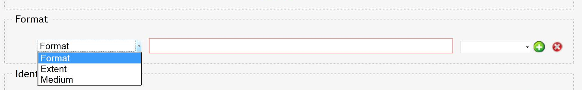 Izbor vrste formata.