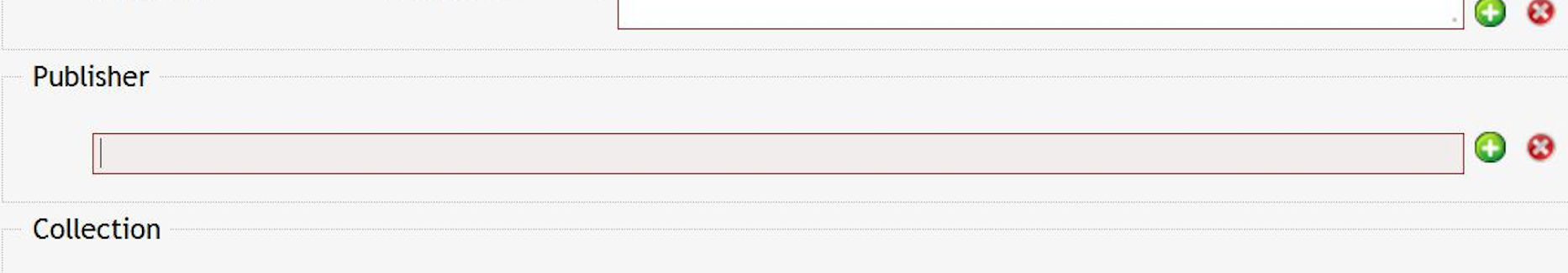 Polje za vpis založnika.